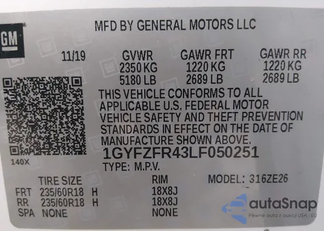 2020 Cadillac Xt4 Awd Sport from USA, damaged, VIN 1GYFZFR43LF050251